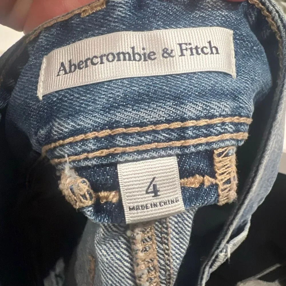 Abercrombie & Fitch Skirt Size 00 Y2K Denim Micro Mini Denim W/pockets